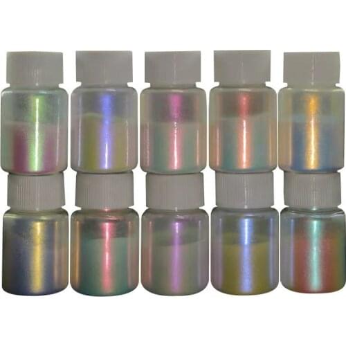 Cosmetic Grade Pearlescent Pigment White Symphony Mermaid Mica Powder Make UP Eyeshadow Paint Soap Dye Lipgloss Nail glitter DIY