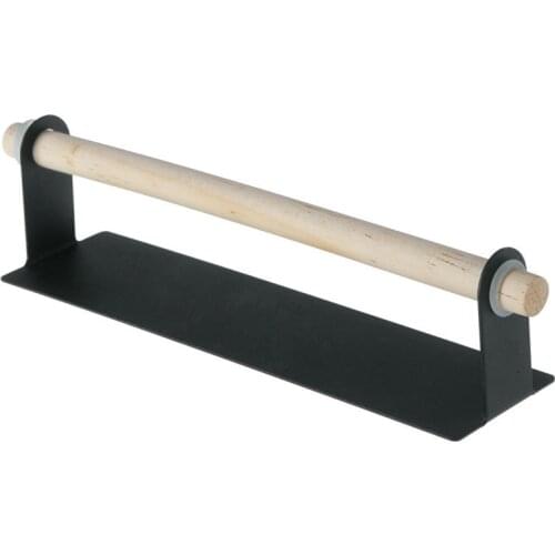 Kitchen Bathroom Wooden Towel Rack Metal Veneer Kitchen Cabinet Cling Film Rag Hanger Storage Box Toilet Paper Holder Paper Hold