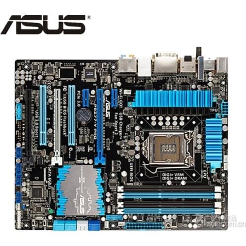 LGA 1155 Original ASUS P8Z77-V Pro 1600Mhz DDR3 Motherboard ATX 32GB PCI-E X16 Desktop Computer PC Mainboard Plate Used