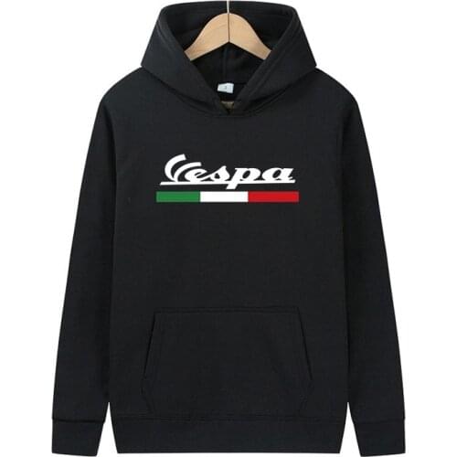 Vespa printed mens hoodie Italian flag hoodies mens retro classic scooter brand sweatshirt fashion Vespa motorcycle clothing