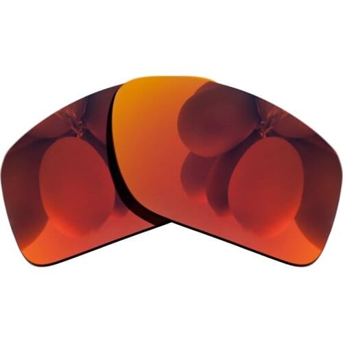 Polarized Sunglasses Replacement Lenses for-DOUBLE EDGE Frame - Fire Red