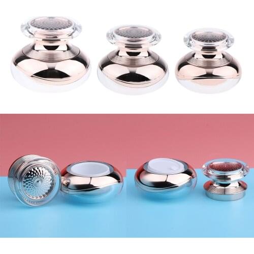 Empty Acrylic Refillable Makeup Pot Cosmetic Jar Lotion Bottle Container For Skin Care Cream Serums Liquid Treatment Beauty