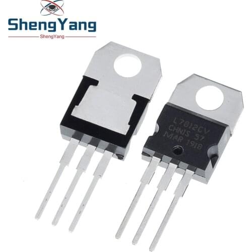 ShengYang 10pcs L7812CV L7812 KA7812 MC7812 Voltage Regulator 12V 1.5A TO-220 new original