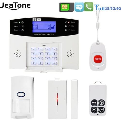 Wireless GSM Home Security Burglar Alarm DIY Kit LCD Display SIM SMS Alarm System APP Control Android IOS Pet Immune key control
