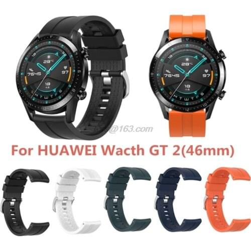 Sports Wristband Silicone Watch Strap for Huawei Watch GT2 46mm Gear S3 Classic