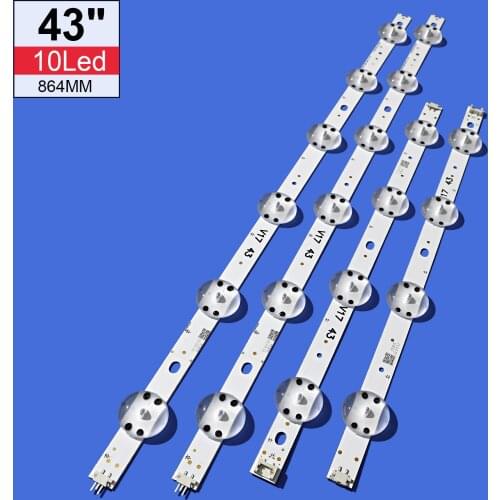 New 2 PCS/lot 10LED LED backlight strip for LG TV 43UJ670V 43LV340C-UB E74739 43 V17 ART3 2867 agf78709801 43uj6525 43uj6565