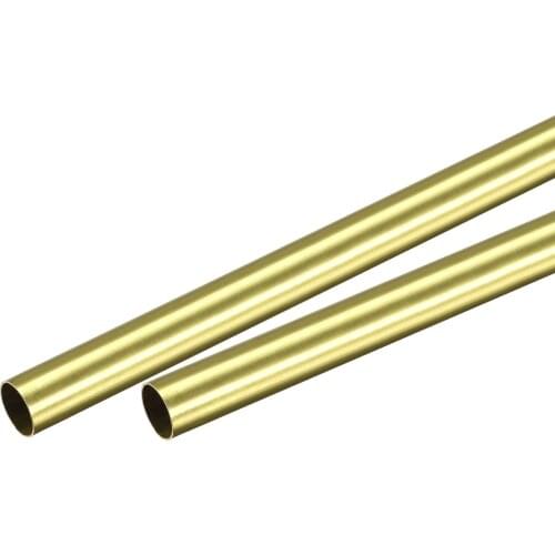 Uxcell Brass Round Tube 8.5mm OD 0.25mm Wall Thickness 300mm Length Pipe Tubing 2 Pcs