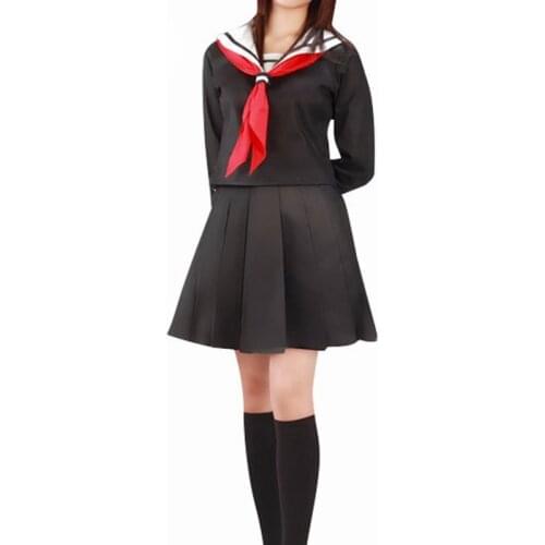 Anime Hell Girl Enma ai Japanese Sailor Skirt School Uniform Cosplay Costume For Halloween Christmas