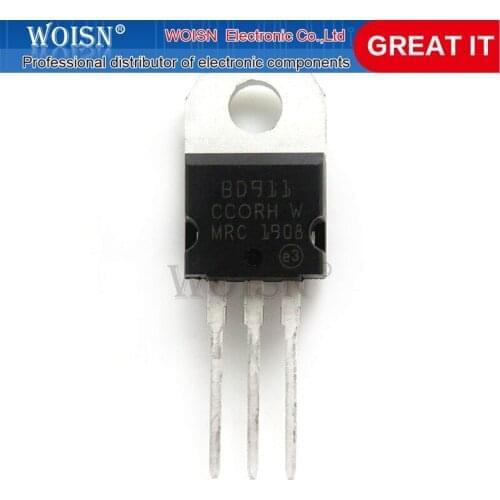 10PCS BD911 Darlington transistor 15A 100V TO-220 original authentic In Stock