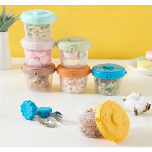 2 Pcs Baby Food Storage Box Fresh Frozen Boxes Outdoor Portable Snack Box Jenga Toys for Kids