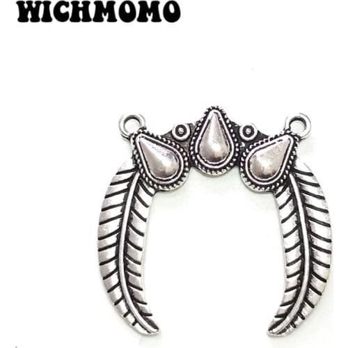 2 Pieces 40mm Fashion New Zinc Alloy Two Holes Fruits and Leaves Pendants Connectors Diy Jewelry Accessories PJ454