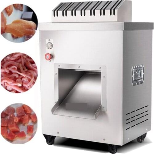 2200W Commercial Household Meat Cutting Machine Stainless Steel Automatic Meat Slicer Shred Cutter Machine