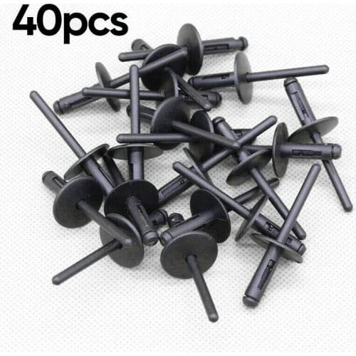 40pcs Car Rivets Exterior Rocker Molding Rivet Bumper Door Sill Fender Liner Rivets Tool Clips For BMW X1 E84 X3 F25 X5 Series