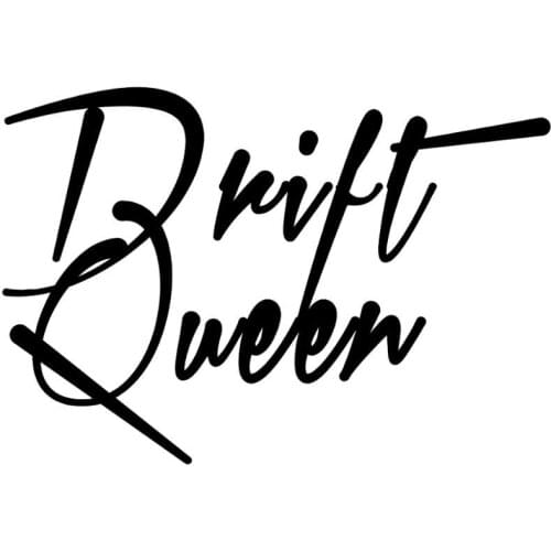 Drift Queen Auto Character Pattern Car Vinyl Decal For Racing Motorcycle Helmet Decoration Detachable Art Mural FA395