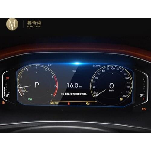 For Volkswagen Polo T-Cross 2017 18 2019 Automotive interior Instrument panel membrane LCD screen Tempered glass protective film