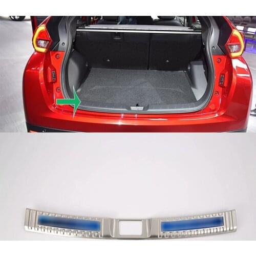 Car Accessories Interior Stainless Rear Inner Bumper Protector Scuff Plate Guard Cover Trim For Mitsubishi Eclipse Cross 2018