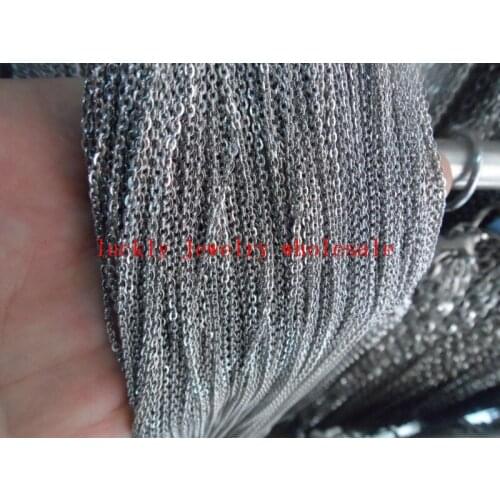 Lot 10meter in bulk Thin 2.3mm Stainless Steel Fashion joint Oval Link Chain jewelry finding / Marking Chain DIY
