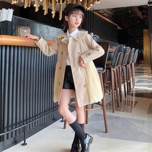 Тренчи для девочек Mecxat China At AliExpress