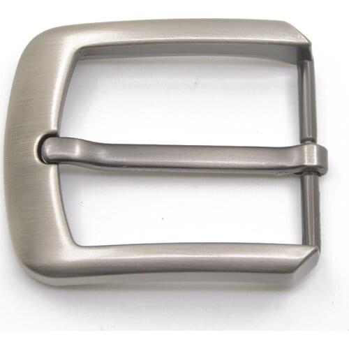 1pcs Metal 40mm Brushed Belt Buckle Middle Center Half Bar Buckle Leather Belt Bridle Halter Harness Fit for 37mm-39mm belt