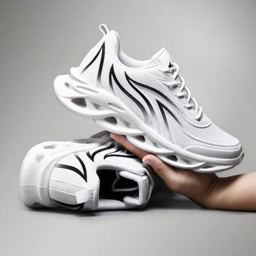 Mens Sneakers Mesh Breathable Big Size Sneakers Men Autumn 2021 High Quality Platform Casual Light Soft Fashion Men Blade Shoes