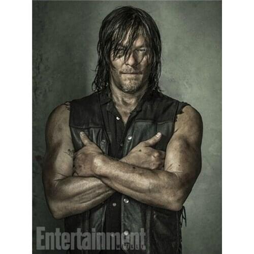 New 5D DIY Full Square Diamond embroidery “The walking dead” TV poster 3D Diamond embroidery Cross stitch mosaic Home Decor Art