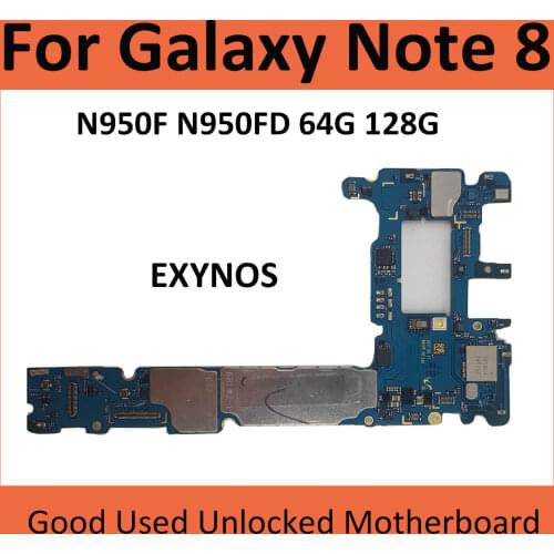 Tehxv Original Motherboard Logic Board For Samsung Galaxy Note 8 N950 N950FD N950F N950U 64GB 128GB Unlocked MainBoard