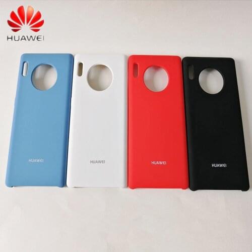 Original official Huawei Mate 30 pro liquid silicone cases silky soft touch protect back cover for MATE 20 phone housing shells