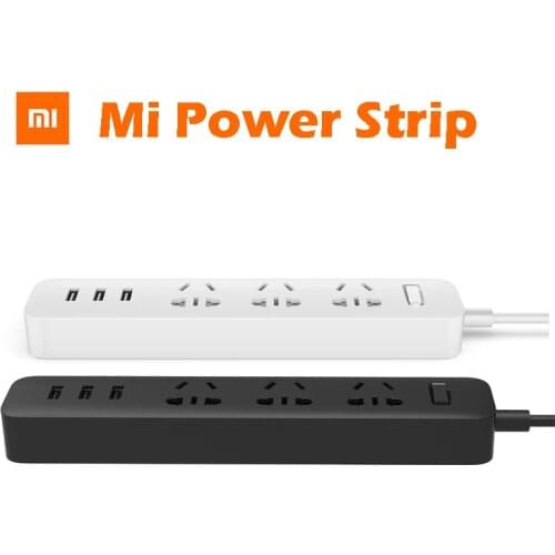 Original Xiaomi Powerstrip Power Strip Outlet XMCXB01QM Quick Charging 3 USB Socket Patch Board Out 250V 10A 2500W 1.8M Lenght