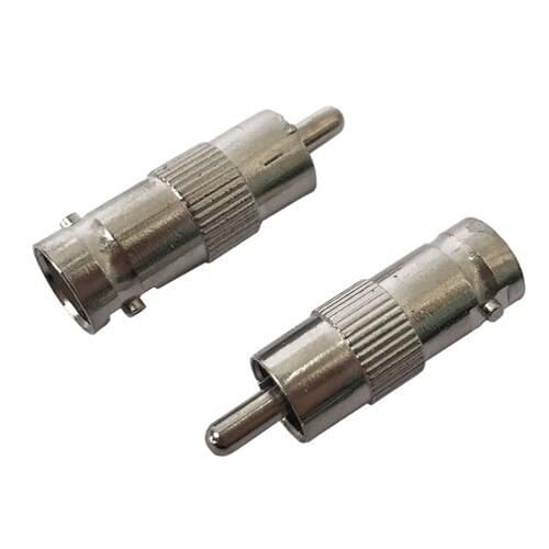 10Pcs Sample Female BNC Coaxial Cable Connector Jack Plug To Male AV Jack Plug Adapter For Radio TV CCTV Monitor Camera and RF