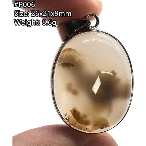 Natural Chalcedony Crystal Pendant Jewelry For Women Man Healing Love Luck Gift 26x21x9mm Beads Oval Stone Silver Gemstone AAAAA