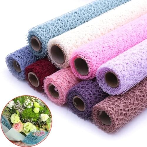 1Roll/5M Organza Bouquet Wrapping Gauze Mesh DIY Craft Supplie Children Hand Scrapbook Tools Wedding Party Decor Hangings