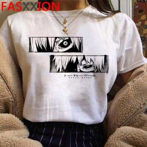 Tokyo Ghoul Kaneki Ken tshirt summer top female kawaii aesthetic harajuku kawaii grunge summer top tshirt graphic tees women