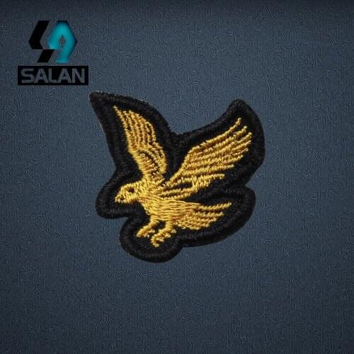 Stock cartoon woven badge or custom beatiful woven patches/badge iron on school custom woven patch SPJ005