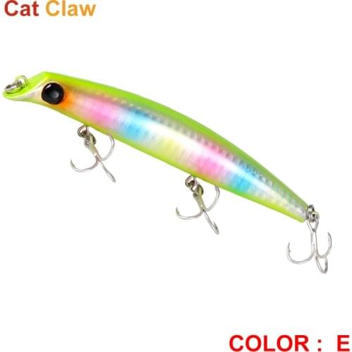 Cat Claw 15.5g 12.5cm 10pcs Fishing Lure MINNOW Stick Bait Hard Bait Sea Bass Casting Super Shot Floating Trolling Surface