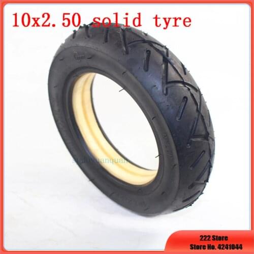 10x2.125 10x2.50 Scooter Tire Vacuum Solid Tyre for 10 Inch Electric Balancing Scooter Hoverboard Avoid Non-Pneumatic Tyre Kits