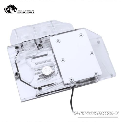 Bykski Water Block use for ZOTAC RTX2070 8GD6 MINI OC / RTX 2060 AMP /Full Cover Copper Radiator Block/3PIN 5V RGB /4PIN 12V RGB