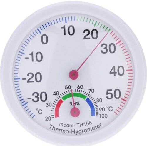 -35~55°C Mini Indoor Analog Temperature Humidity Meter Thermometer Hygrometer