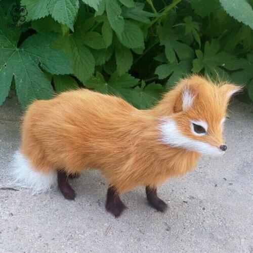 BOLAFYNIA Practical creative gift fox four colors home decoration Toy simulation animal toy adornment for girl gift