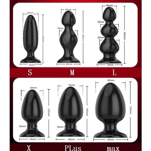 Large Silicone Butt Plug 6 Sizes Smooth Soft Huge Anal Plug Adult Erotic Toys Gay Adult Sex Toys for Men Woman Sex Products