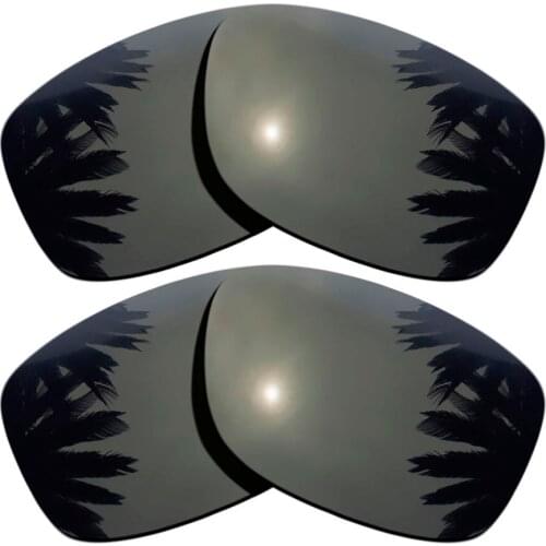 Black+Black) 2-Pairs Polarized Replacement Lenses for Jupiter Squared 100% UVA & UVB Protection