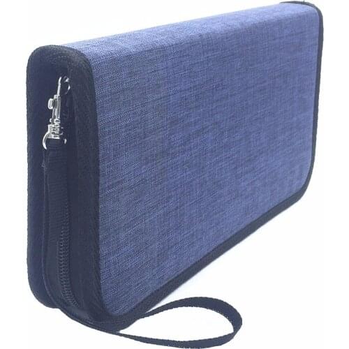 Travel Carrying Case with 12 Game Card/String Cloth Flip Protective Storage Wrist Bag Wallet for Nintend NX NS Switch Console