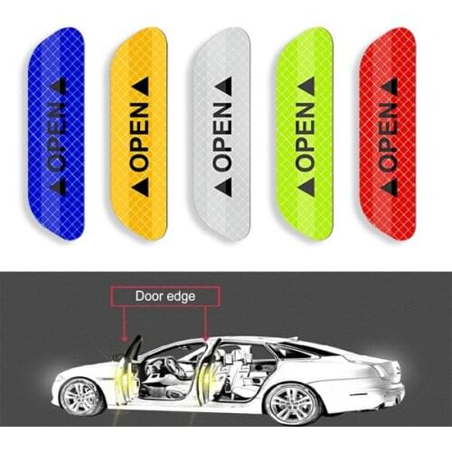 Car Door Stickers Warning Mark Reflective Tape For audi a4 b5 megane 3 tucson renault clio 2 alfa romeo 159 audi q7 megane 2