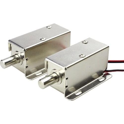 DC12V Solenoid Valve Lock Mini Electric Lock File Cabinet Lock Storage Cabinet Lock Electric Bolt Lock Small Drawer Electronic