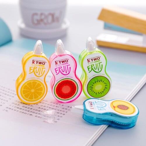 Ellen Brook 1 Pieces Lovely Kawaii Fruit Magic Decorative Correction Tape Diary Stationery Office Cute School Supply Gift Tool