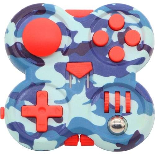 Button Handle Toy Sensory Cube Board Toy Portable Fun Calming Hand Toy Stress Anxiety Relieve Cubes Party Game For Kids Adults