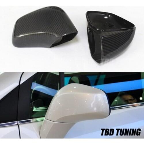 Carbon Fiber Mirror Cover For Buick Encore Opel Vauxhall Mokka 2012 2013 2014 -2018 Replacement Rear Side View Mirror Cover