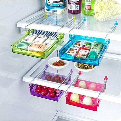 Multi-Purpose Refrigerator Drawer Storage Box Fruit Baskets Food Containers Kitchen Accessories Colorful Organizer Boxes