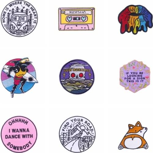 Fashion Clothing Patch Embroidered Patches For Clothing Iron Sticker For Jacket Accessories Applique Decor Iron on Patch Sewing