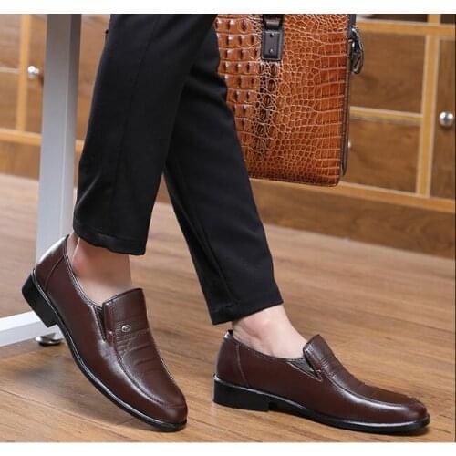 Men Formal Shoes Leather Business Casual High Quality Dress Office Luxury Shoes Male Breathable Oxfords Breathable leisure Shoes