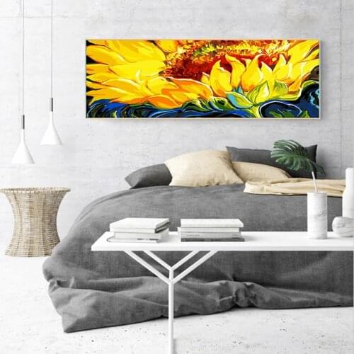 RUOPOTY DIY 40×80cm Painting By Numbers Flowers pictures by numbers On canvas Frameless Home Decor Gift For Adult